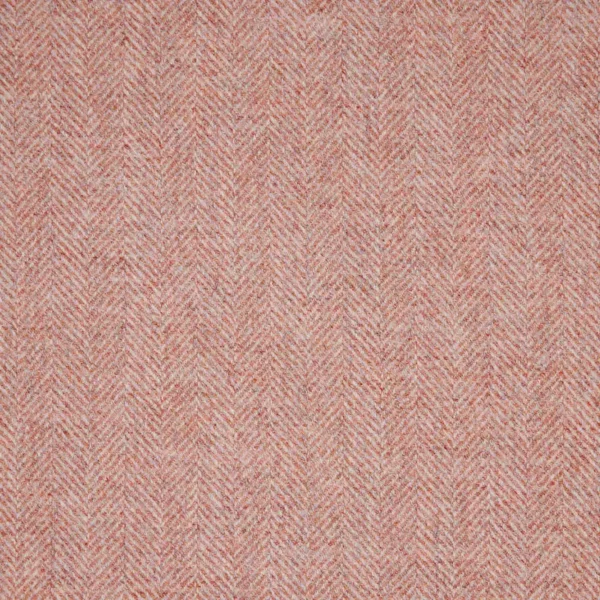 Herringbone Fabric - Blush by pink misc woolen fabric from Abraham Moon & Sons