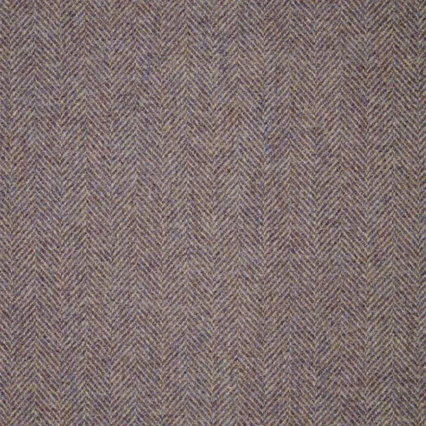 Herringbone Fabric - Lilac by purple misc woolen fabric from Abraham Moon & Sons