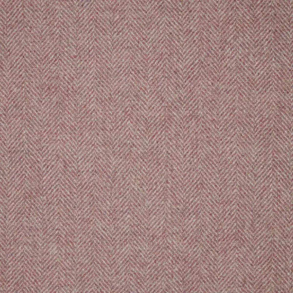 Herringbone Fabric - Pink by pink misc woolen fabric from Abraham Moon & Sons