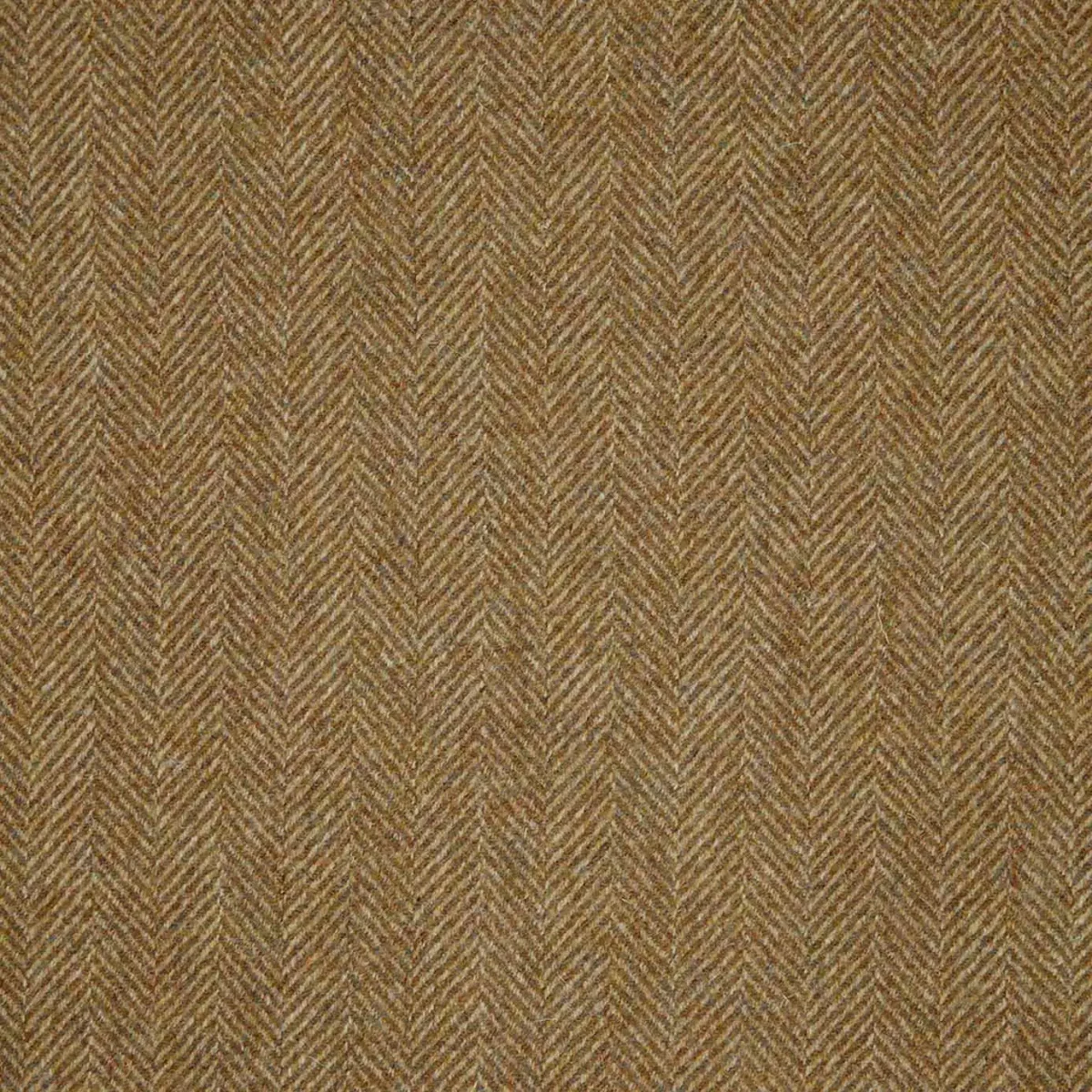 Herringbone Fabric - Bracken by brown misc woolen fabric from Abraham Moon & Sons