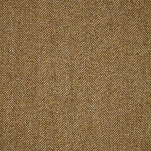 Herringbone Fabric - Bracken by brown misc woolen fabric from Abraham Moon & Sons