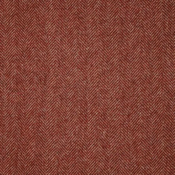 Herringbone Fabric - Rouge by red misc woolen fabric from Abraham Moon & Sons