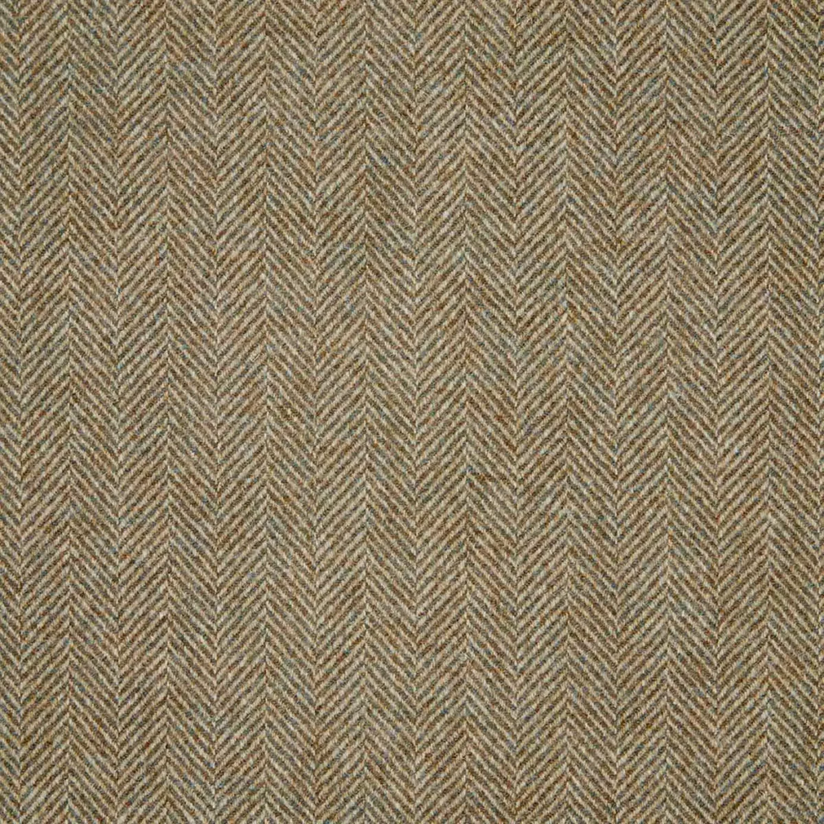 Herringbone Fabric - Lichen by white misc woolen fabric from Abraham Moon & Sons