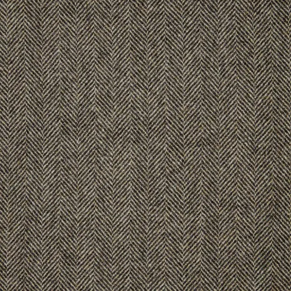 Herringbone Fabric - Charcoal by black-grey misc woolen fabric from Abraham Moon & Sons