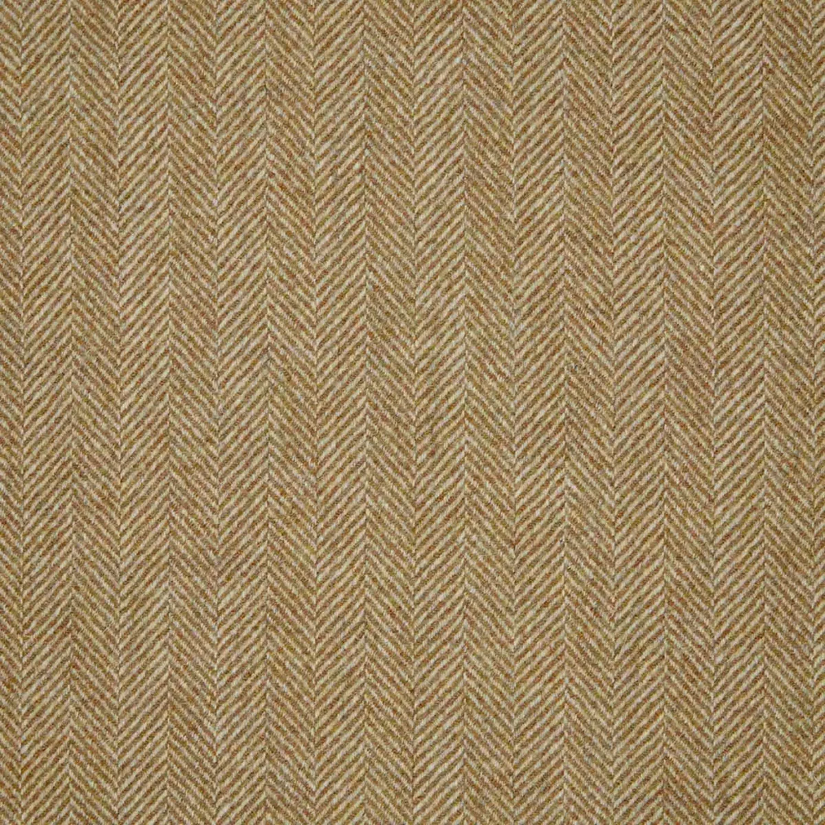 Herringbone Fabric - Hay by white misc woolen fabric from Abraham Moon & Sons