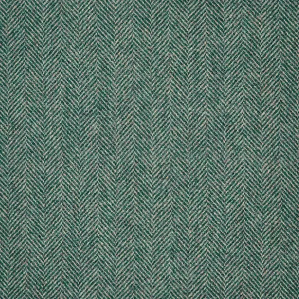 Herringbone Fabric - Teal by blue misc woolen fabric from Abraham Moon & Sons