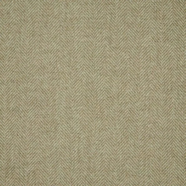 Herringbone Fabric - Fern by green misc woolen fabric from Abraham Moon & Sons