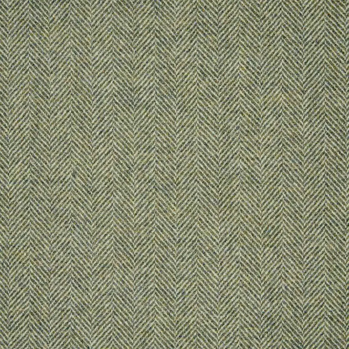 Herringbone Fabric - Dark Sage by green misc woolen fabric from Abraham Moon & Sons