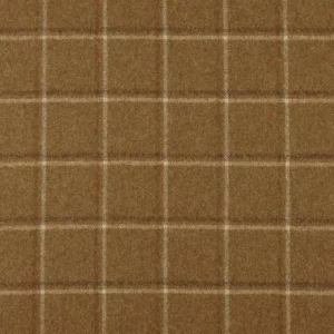 brown checked woolen fabric from Abraham Moon & Sons