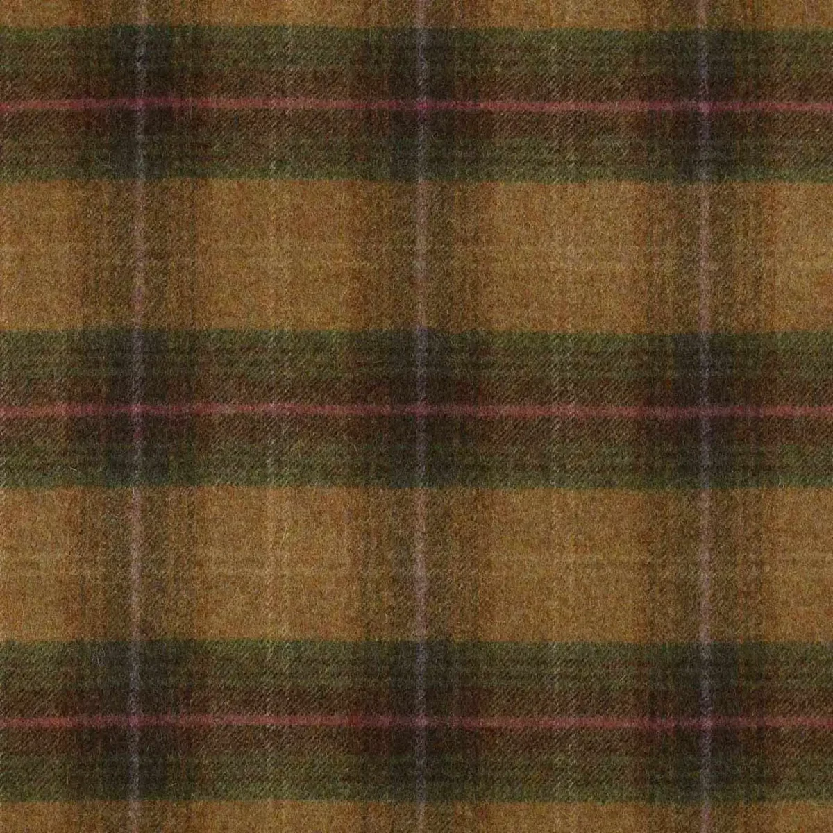 brown checked woolen fabric from Abraham Moon & Sons