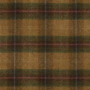 brown checked woolen fabric from Abraham Moon & Sons