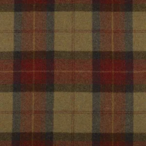 green checked woolen fabric from Abraham Moon & Sons