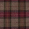 purple checked woolen fabric from Abraham Moon & Sons