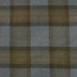 blue checked woolen fabric from Abraham Moon & Sons