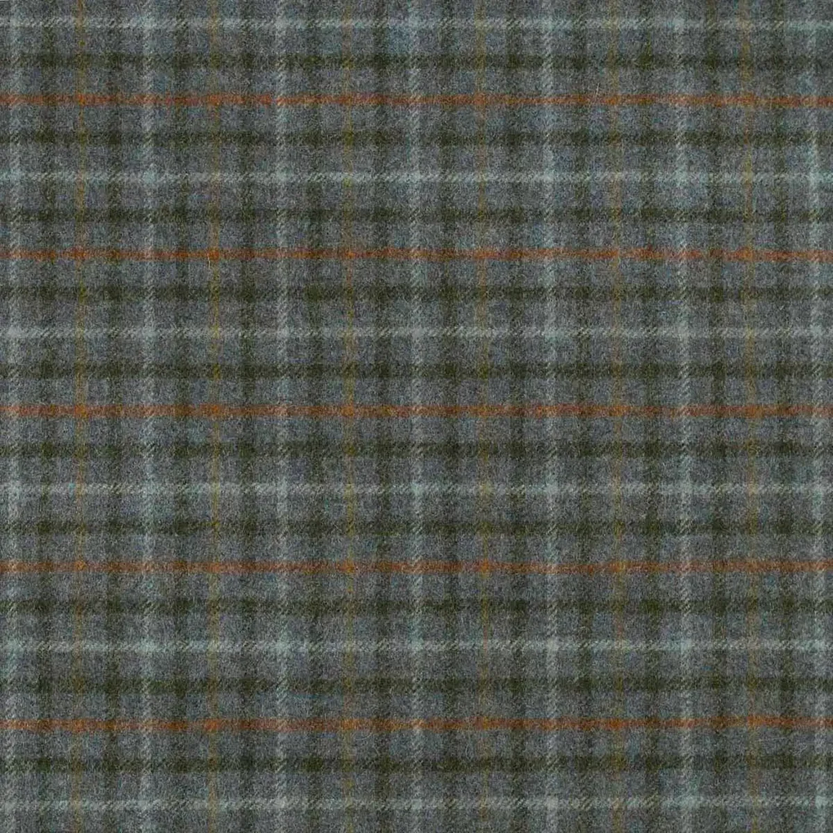 Balmoral Fabric - Eau De Nil by blue checked woolen fabric from Abraham Moon & Sons