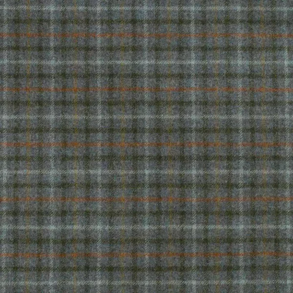 Balmoral Fabric - Eau De Nil by blue checked woolen fabric from Abraham Moon & Sons