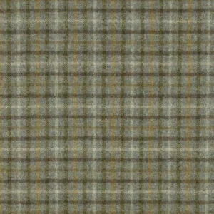 blue checked woolen fabric from Abraham Moon & Sons