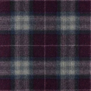 blue checked woolen fabric from Abraham Moon & Sons