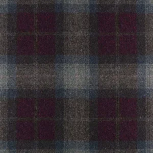 blue checked woolen fabric from Abraham Moon & Sons
