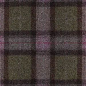 green checked woolen fabric from Abraham Moon & Sons