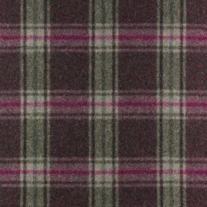 green checked woolen fabric from Abraham Moon & Sons