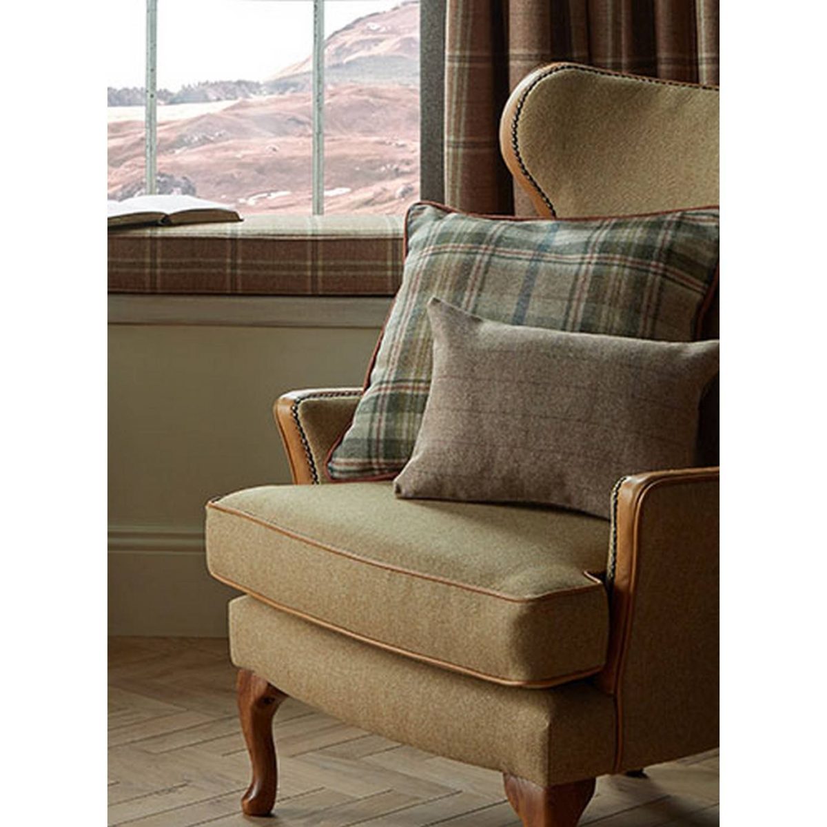 Herringbone Fabric - Lavender from