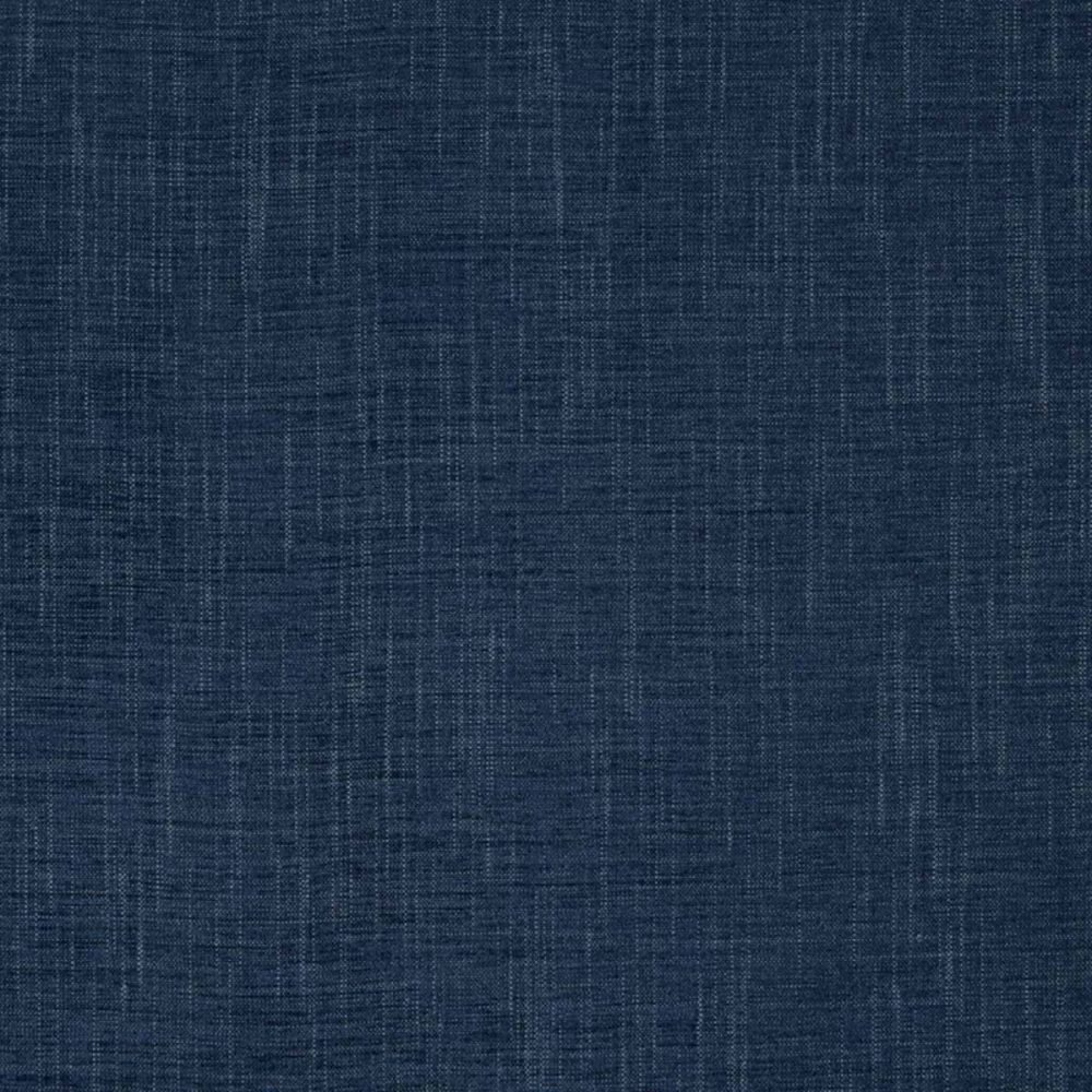 Hatfield Fabric - Indigo by blue plain woven fabric from Beaumont Textiles