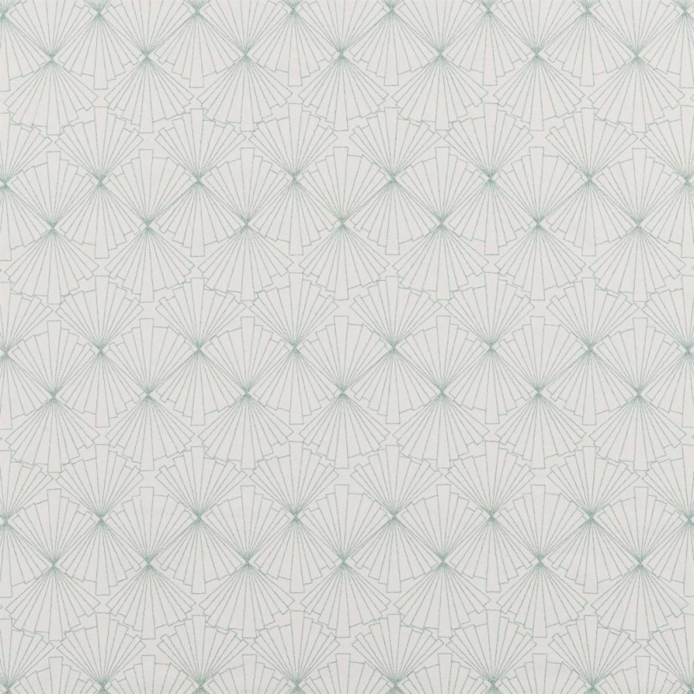 Gatsby Fabric - Mint by green contemporary embroideried fabric from Beaumont Textiles