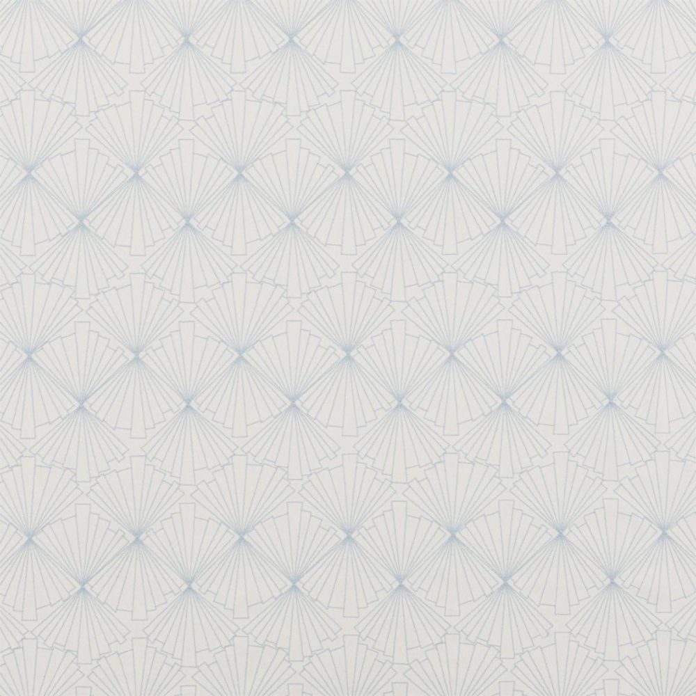 Gatsby Fabric - Sky Blue by blue contemporary embroideried fabric from Beaumont Textiles