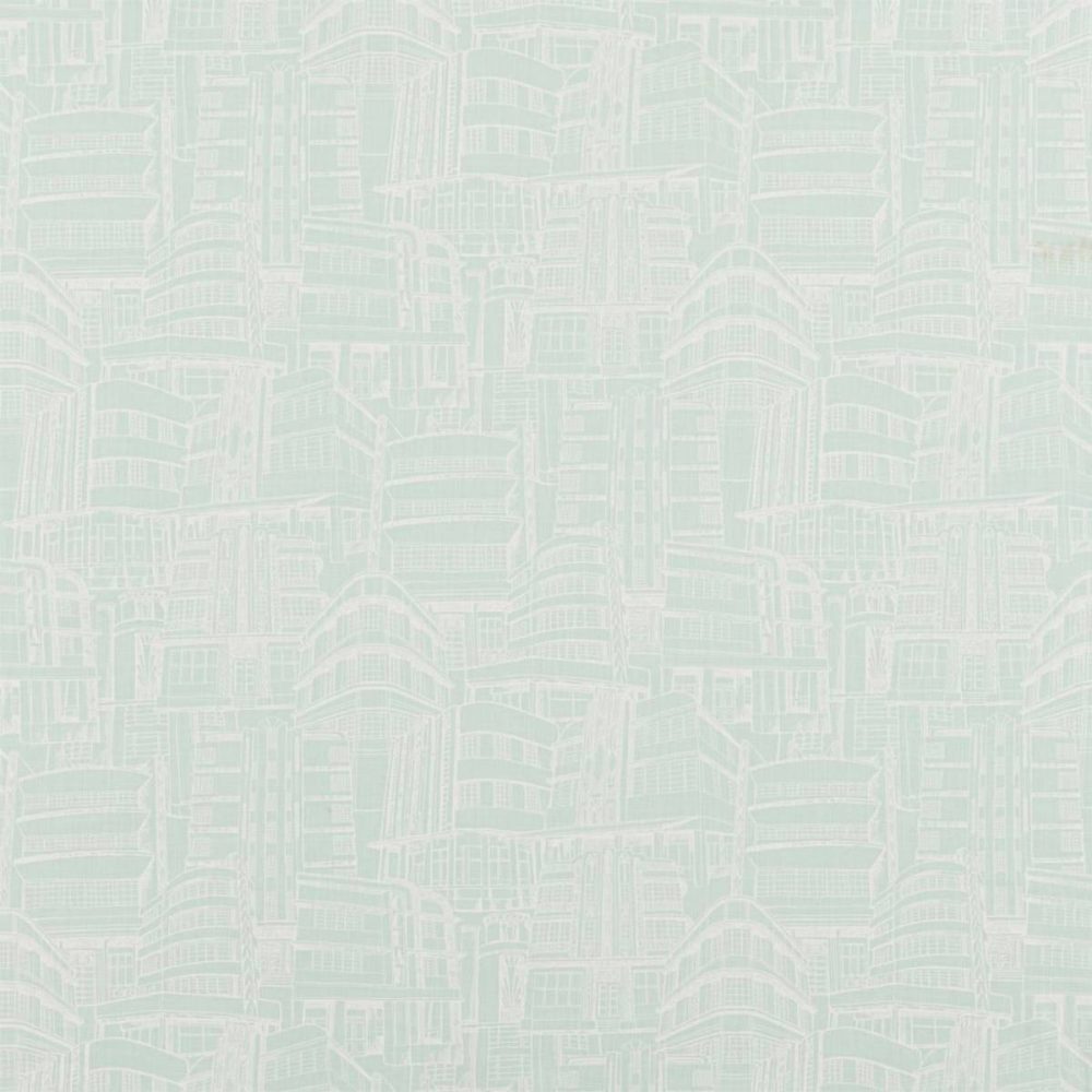 Deco Fabric - Mint by green contemporary cotton fabric from Beaumont Textiles