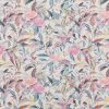 pink botanical printed fabric from Beaumont Textiles