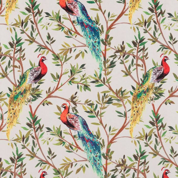 Peacock Fabric - Aperol swatch