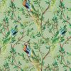 green animal printed fabric from Beaumont Textiles