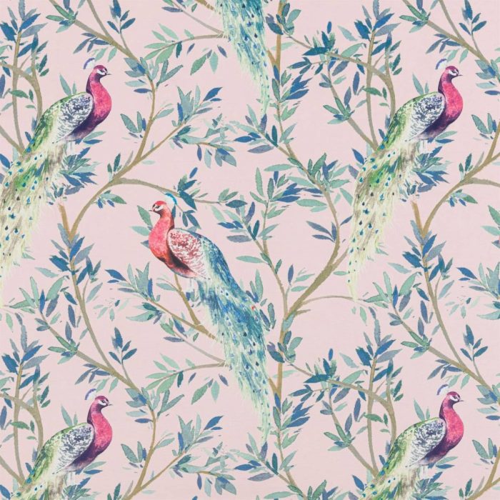 Peacock Fabric - Blush swatch