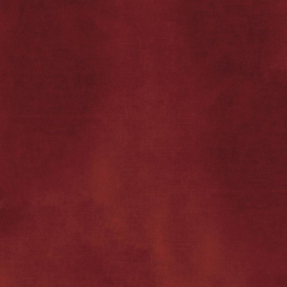 Manade Fabric - Carmin by red plain velvet-chenille fabric from Casamance