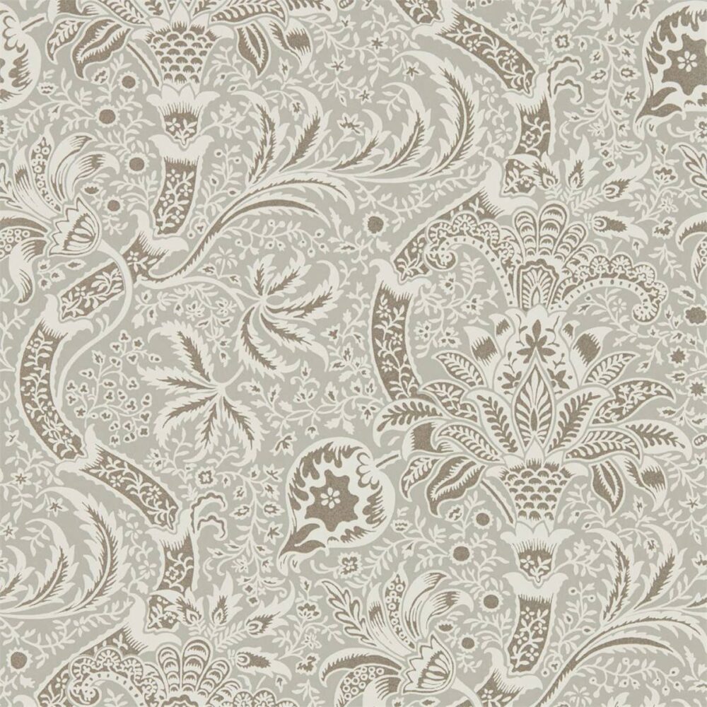 Indian Wallpaper - Grey / Pewter by Indian Wallpaper - Grey / Pewter from