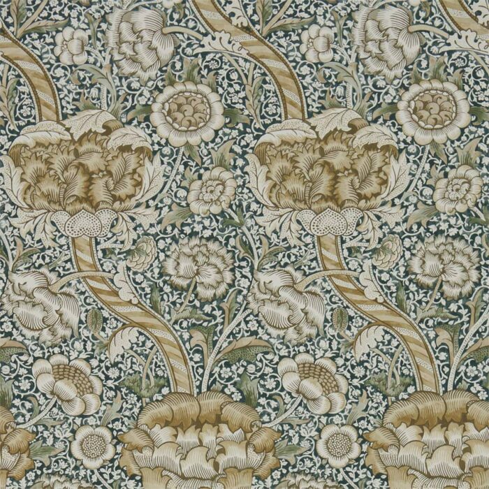 Wandle Wallpaper - Forest / Mustard swatch