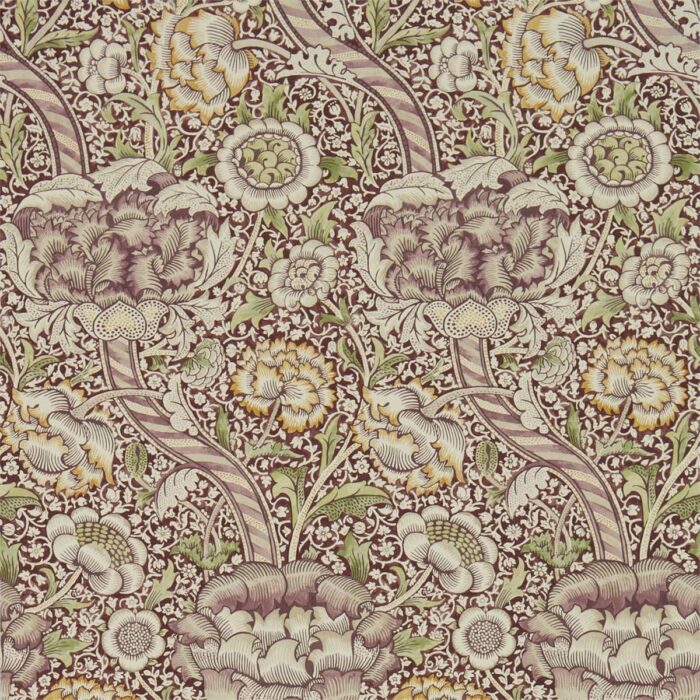 Wandle Wallpaper - Wine / Saffron swatch