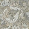 brown botanical wallpaper from william morris & co