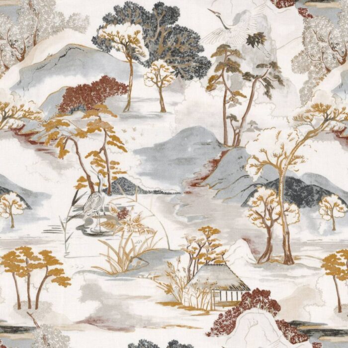 Matsu Lin Fabric - Pierre Bleue Bordeaux swatch