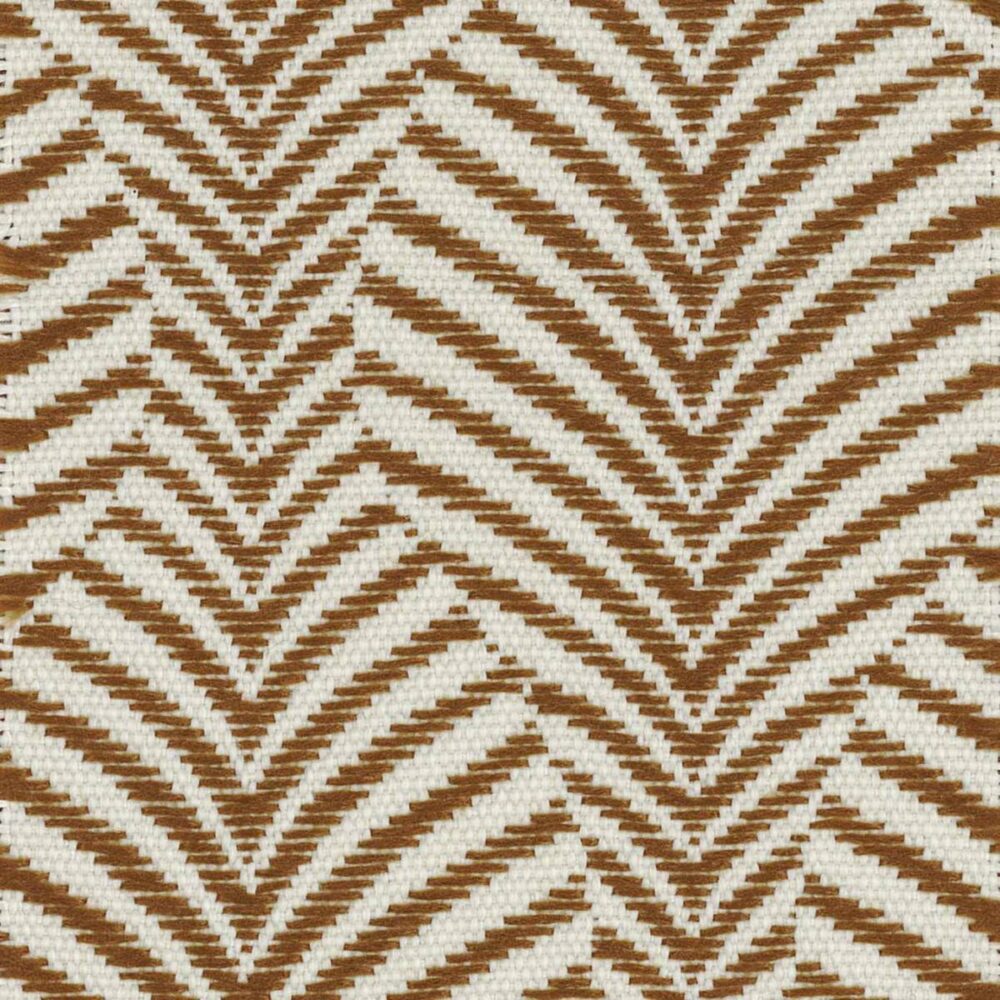 Caori Fabric - Sepia by brown geometric woven fabric from Casamance
