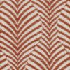 orange geometric woven fabric from Casamance