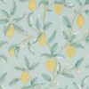blue botanical wallpaper from william morris & co