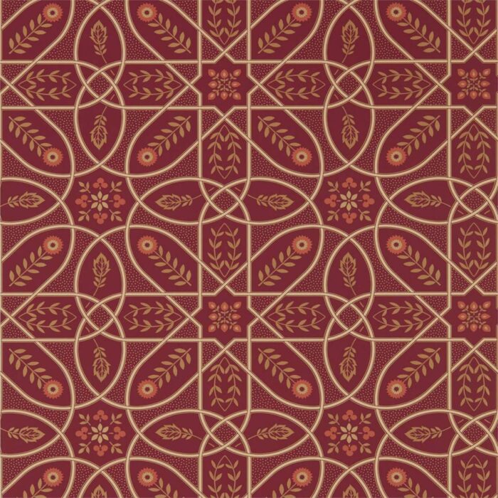 Brophy Trellis Wallpaper - Russet Gold swatch