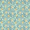 blue botanical printed fabric from Casamance