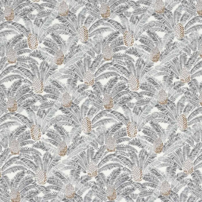 Pigna Fabric - Petal White / Steel swatch