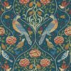 blue animal wallpaper from william morris & co