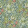 blue botanical wallpaper from william morris & co