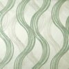 green geometric jacquard fabric from Beaumont Textiles