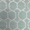 green geometric jacquard fabric from Ashley Wilde